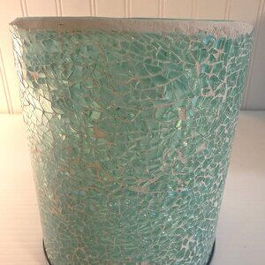 Scentsy Wax Warmer Shade ONLY NO CEMENT BASE Blue Crush 6 IN New with Box